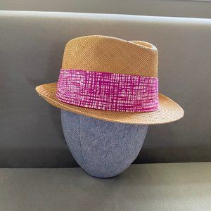 Paul Smith Straw Fedora Hat- Women's